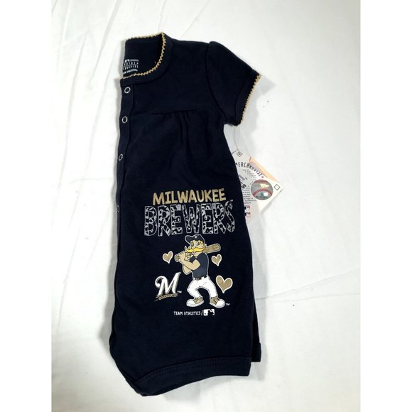 Genuine Merchandise MLB Milwaukee Brewers Onesie 3.6 Months Blue - Picture 5 of 5